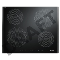 Варочная поверхность Hansa BHI68308 / 60x50 см, стеклокерамика, индукционная, сенсорное управление, независимая, черная