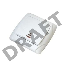 Выключатель 1-кл. СП Маргарита 10А IP20 с индик. бел. Universal М0121