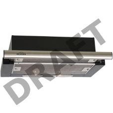 Вытяжка встраиваемая Elikor Интегра 50П-400-В2Л черный/нержавеющая сталь управление: кнопочное (1 мотор)