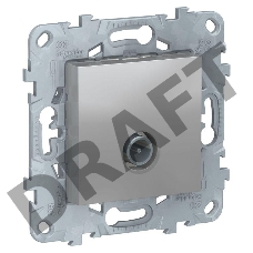 Механизм розетки TV UNICA NEW одиноч. алюм. SchE NU546230