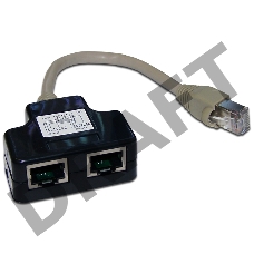 Y-адаптер, 2 компьютерных порта, экранированные