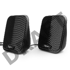 Акустич. система 2.0 Gembird SPK-100, черный, 6 Вт, рег. громкости, USB-питание					