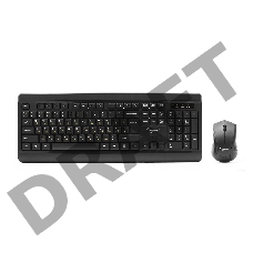 Клавиатура + мышь Gembird KBS-8001 черный USB {беспров. 2.4ГГц/10м, 1000DPI,  мини-приемник}
