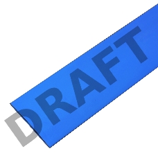 Термоусадочная трубка 60/30 мм, синяя, упаковка 10 шт. по 1 м PROconnect