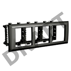 Рамка-суппорт 6мод. Avanti для In-liner Front черн. ДКС 4402916