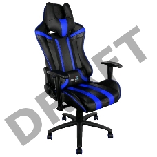 Кресло для геймера Aerocool AC120 AIR-BB , черно-синее, с перфорацией, до 150 кг, размер, см (ШхГхВ) : 70х55х124/132.