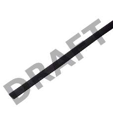 Термоусадочная трубка 60/30 мм, черная, упаковка 10 шт. по 1 м PROconnect