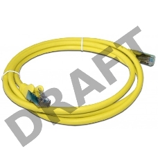 Патч-корд LANMASTER LSZH FTP кат.6, 0.5 м, желтый