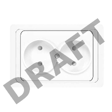 Розетка 2-м СП Валери 16А IP20 защ. шторки бел. Universal В0102x