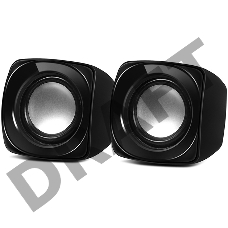 Колонки Sven 120 2.0 черный 5Вт