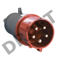 Вилка ИЭК 025 3P+PE+N 32А  380В IP44