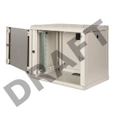 Шкаф коммутационный Lande Proline (LN-PR16U6060-LG-211) настенный 16U 600x600мм пер.дв.металл задн.дв.стал.лист направл.под закл.гайки 100кг серый IP20 сталь