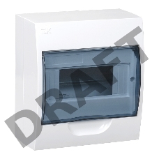 Корпус модульный пластиковый навесной ЩРН-П-8 IEK MKP12-N-08-40-20, 8 модулей, IP41