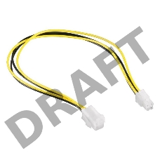 Удлинитель питания Cablexpert CC-PSU-7,  ATX 4-Pin M/F, длина 0,3м