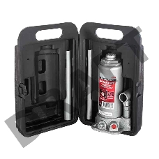 Домкрат MATRIX 50756  бутылочный 5т h подъема 216–413мм в пласт. кейсе