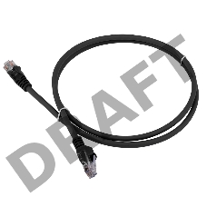 Патч-корд LANMASTER LSZH UTP кат.6, 5.0 м, черный