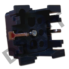 Механизм электрической розетки Mosaic 45x45, нем. ст., 2K+3, 16A, без лицевой панели