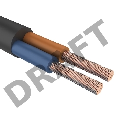 Провод соединительный ПВС 2х1,0 мм² 200 м черный ГОСТ 7399-97