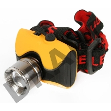 Фонарь ULTRAFLASH E157  налоб аккум 220в желтый cree 3 ватт фокус 3 реж пласт бокс