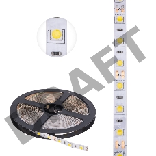LED-лента 5 м 12 В 5050 4000 К IP23 60 LED/м для БП с клеммами LAMPER