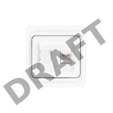 Розетка компьютерная 1-м СП Валери бел. UNIVersal В0035