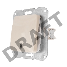 Переключатель DEA 1кл прох. с/у 10А мех. Беж KRANZ