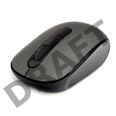 Мышь беспров. Gembird MUSW-355-Gr, серый, бесш.клик, soft touch, 3кн.+колесо-кнопка, 1600DPI, 2,4ГГц