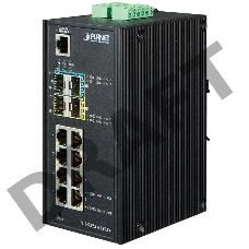 IGS-5225-8T2S2X индустриальный управляемый коммутатор IP30 Industrial L2+/L4 8-Port 1000T + 2-port 100/1000X SFP + 2-port 10G SFP+ Full Managed Switch (-40 to 75 C, dual redundant power input on 12~48VDC terminal block, DIDO)