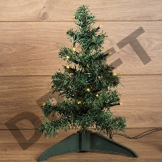 Елочка высота 30см, питание от USB, зеленая