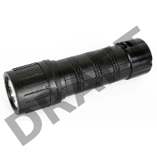 Фонарь 7102-ТН (черн. 1LED 1 реж 2XR03 ; блист-пакет) Ultraflash 11788