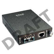 Медиаконвертер D-Link DMC-700SC с 1 портом 1000Base-T и 1 портом 1000Base-SX с разъемом SC для многомодового оптического кабеля (до 550 м)