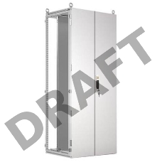 Шкаф электротехнический Elbox EMS-P-22.12.8-8A0AN-0 потол.пан. пан.основ. монтаж.пан. двуствр. напольный 2200мм 1200мм 800мм IP65 1800кг серый сталь