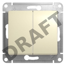 Механизм переключателя 2-кл. СП Glossa сх.6 10AX беж. SchE GSL000265