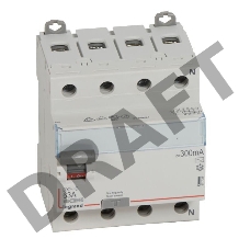 Выключатель Legrand 411724  дифференциального тока DX?-ID - 4П - 400 В~ - 63 А - тип AC - 300 мА - 4 модуля
