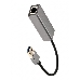 Кабель-переходник USB 3.0 (Am) --> LAN RJ-45 1000 Mbps, Alum Shell, Aopen/Qust <ADU312M>