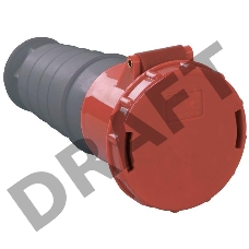 Розетка кабельная 63А 380В 3P+PE ССИ-234 IP54 ИЭК PSR22-063-4