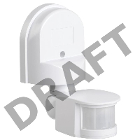 Датчик движения ИЭК ДД 008  белый, 1100Вт