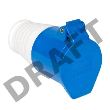 Розетка кабельная 16А 220В 2P+РЕ IP44 (213) EKF ps-213-16-220