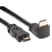 Кабель VCOM CG523-3M Кабель HDMI<=>HDMI-угловой коннектор 90град  3м, 2.0V