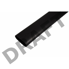 Термоусаживаемая трубка клеевая REXANT 75,0/22,0 мм, (3-4:1) черная, упаковка 2 шт. по 1 м