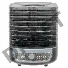 Сушилка для овощей 3в1 с функциями приготовления йогурта и десертов + 2 поддона для пастилы в подарок Великие Реки Волга-10 черно-серебристая