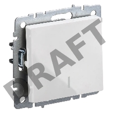 Выключ. 1-кл. с инд. IEK BRITE 10А ВС10-1-1-БрБ бел.