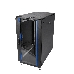 Шкаф телекоммуникационный напольный 18U (600x800) дверь стекло, цвет чёрный (ШТК-М-18.6.8-1ААА-9005)