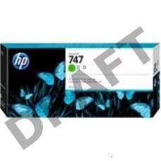 Картридж HP 747 хроматический зеленый, для HP DesignJet Z9+ 300-ml