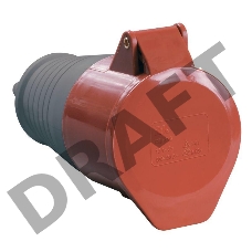 Розетка кабельная 16А 380В 3P+PE+N ССИ-215 IP44 ИЭК PSR22-016-5