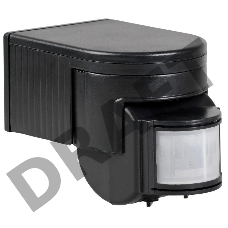 Датчик движения Iek LDD10-012-1100-002   ДД 012 черный, макс. нагрузка 1100Вт, угол обзора 180град., дальность 12м, IP44, ИЭК