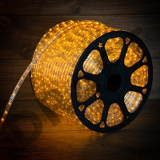 Дюралайт LED, постоянное свечение (2W) - желтый, 36 LED/м, бухта 100м Neon-Night