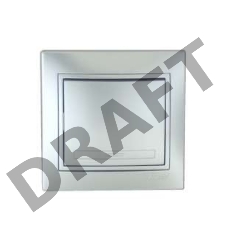 Выключатель 1-кл. СП Мира 10А IP20 метал. сер. LEZARD 701-1010-100