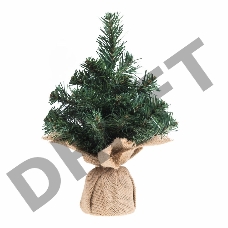 Елочка 30см в плетеном мешочке, ПВХ