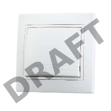 Выключатель 1-кл. СП Мира 10А IP20 бел./бел. LEZARD 701-0202-100